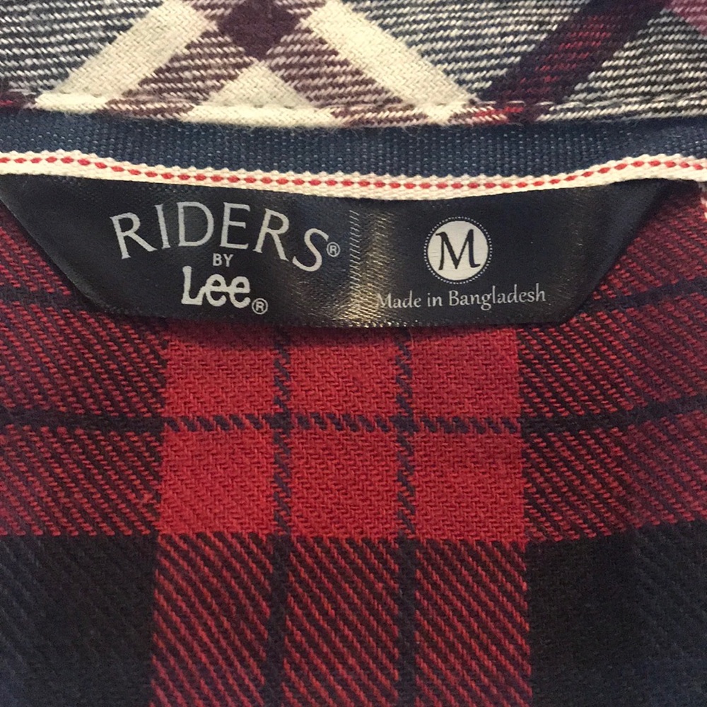 Riders by Lee Red & Black Plaid Button Down Shirt - Picture 5 of 7